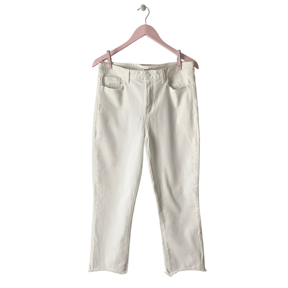 PAIGE White Ankle Crop Jeans